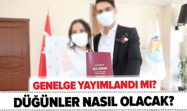 düğün genelgesi açıklandı