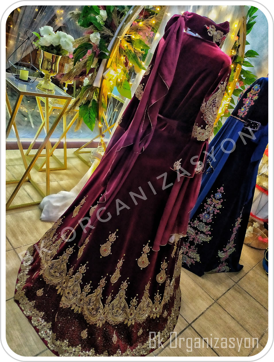 ankara kiralık bordo kaftan bindallı